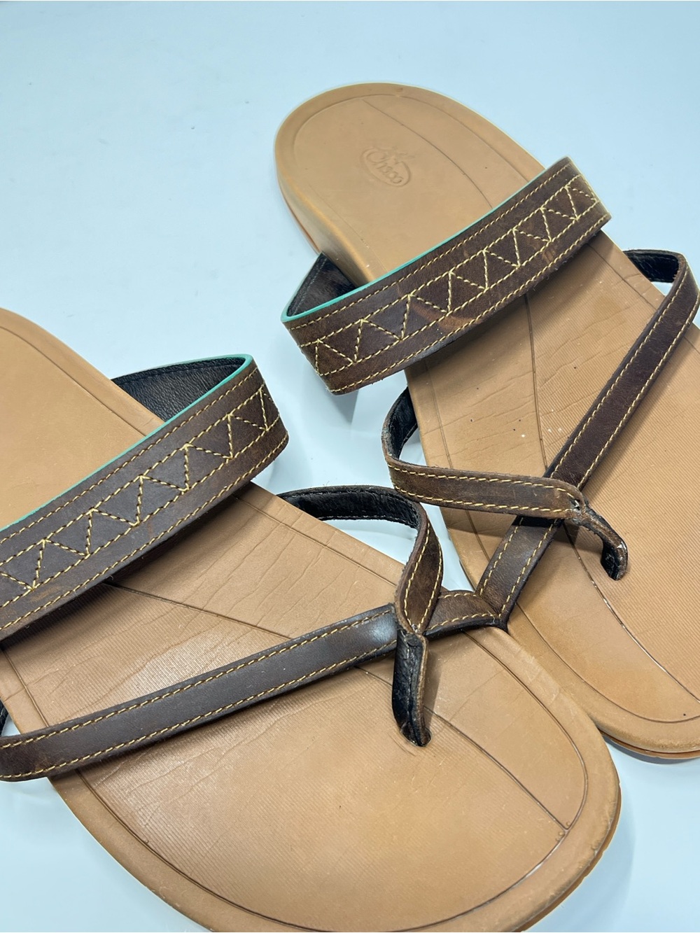 CHACO Women’s Size 8 Slip On Flat Brown Sandal - Picture 4 of 9